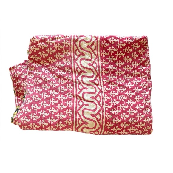 New Boho Kantha Reversible Quilt Blanket - Picture 6 of 16